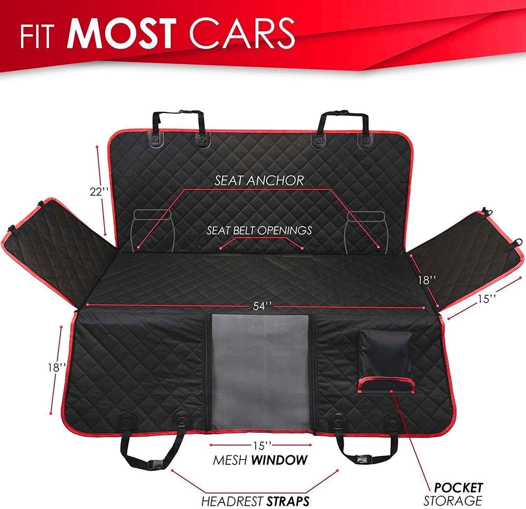 Waterproof Dog Car Seat Cover for Back Seat