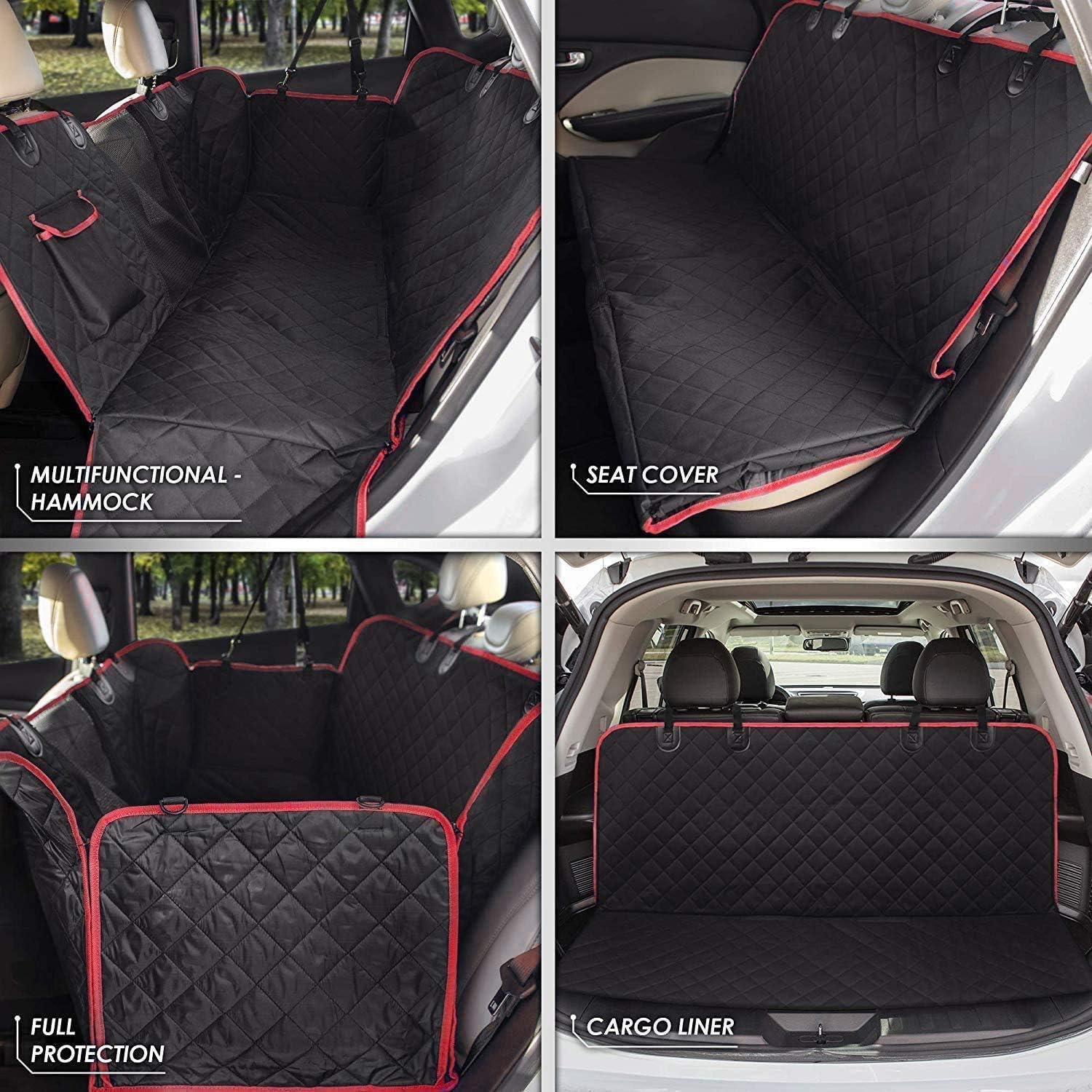 Waterproof Dog Car Seat Cover for Back Seat