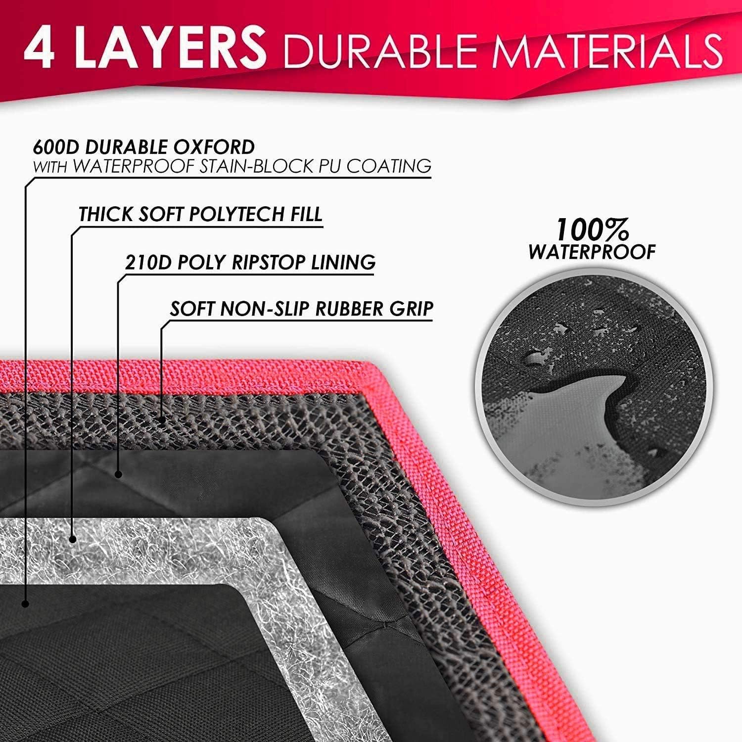 Waterproof Dog Car Seat Cover for Back Seat